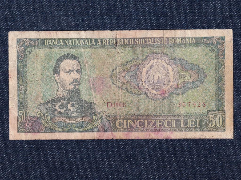 Románia 50 Lej bankjegy 1966 