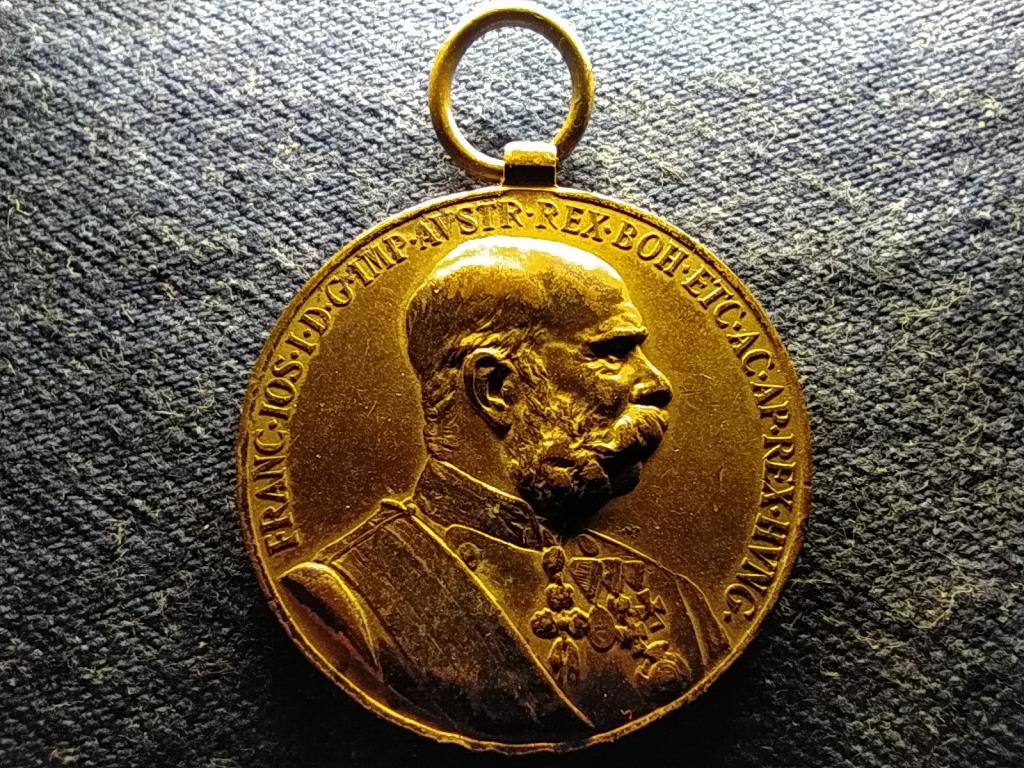 I. Ferenc József 50. évfordulójára bronz medál