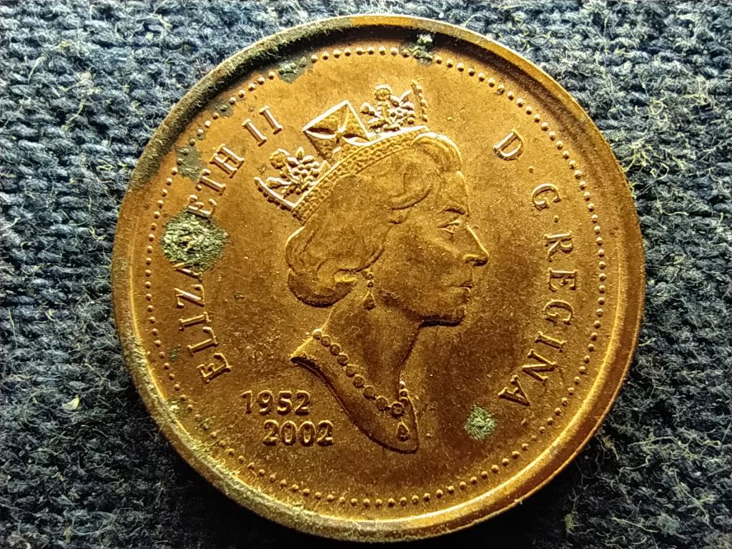 Kanada Arany Jubileum 1 Cent 2002