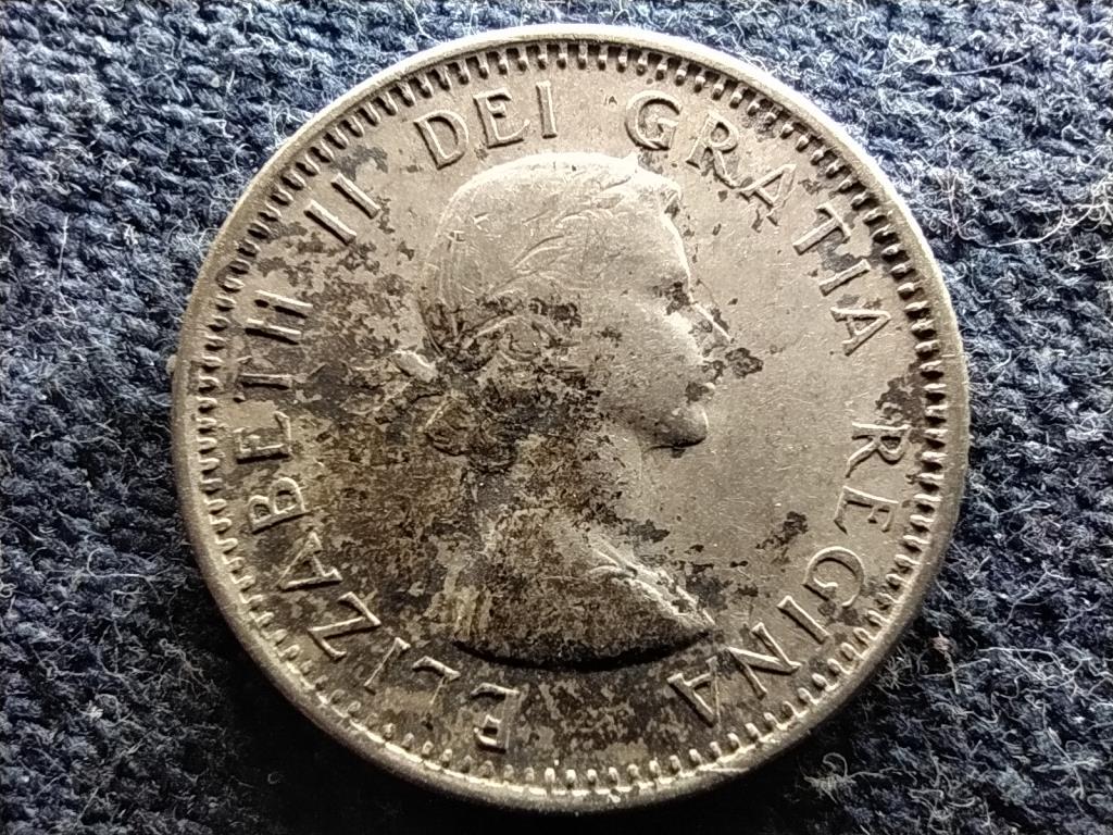 Kanada II. Erzsébet .800 ezüst 10 Cent 1964 