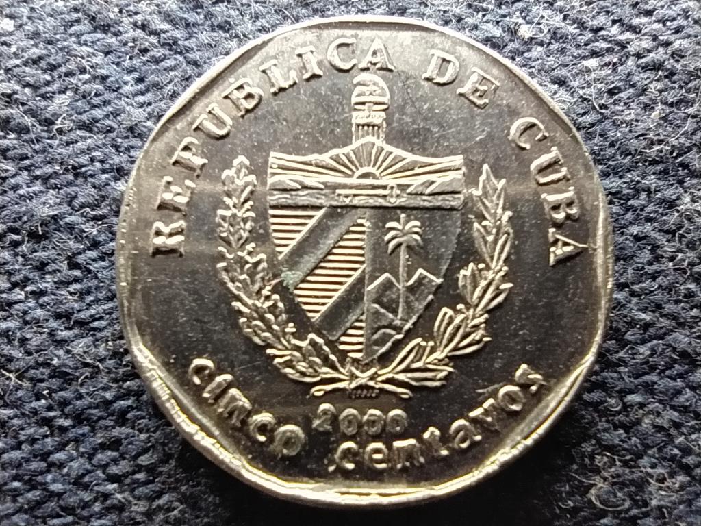 Kuba gyarmati ház 5 centavo 2000 