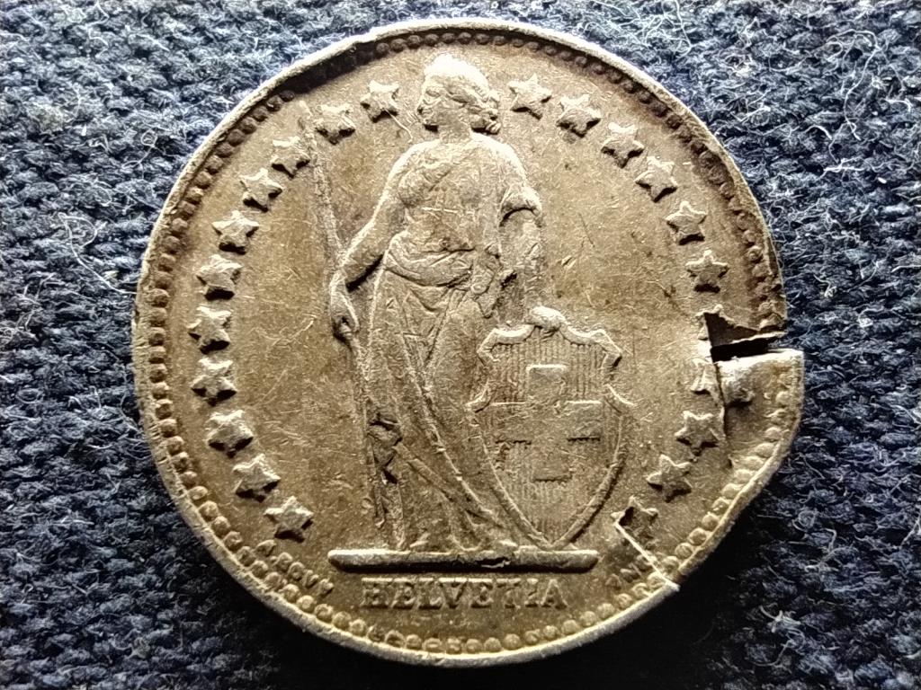 Svájc .835 ezüst 1/2 Frank 1945 B 