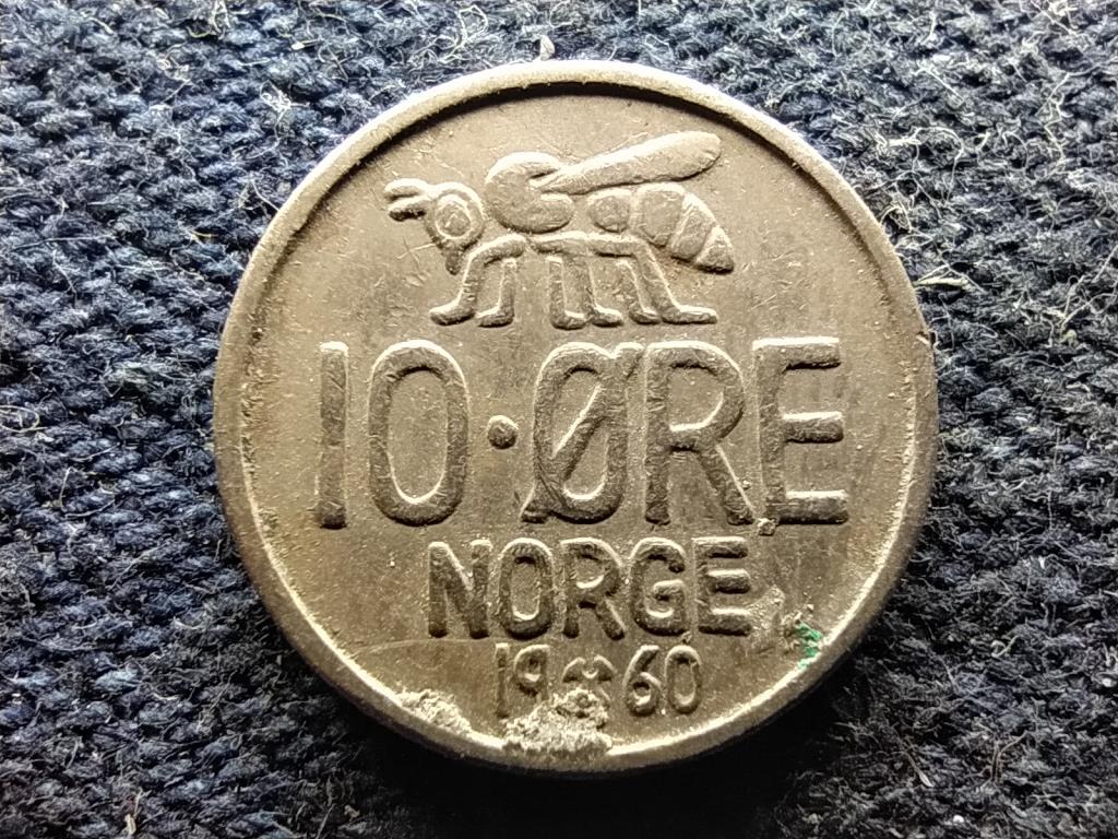 Norvégia V. Olaf (1957-1991) 10 Öre 1960 