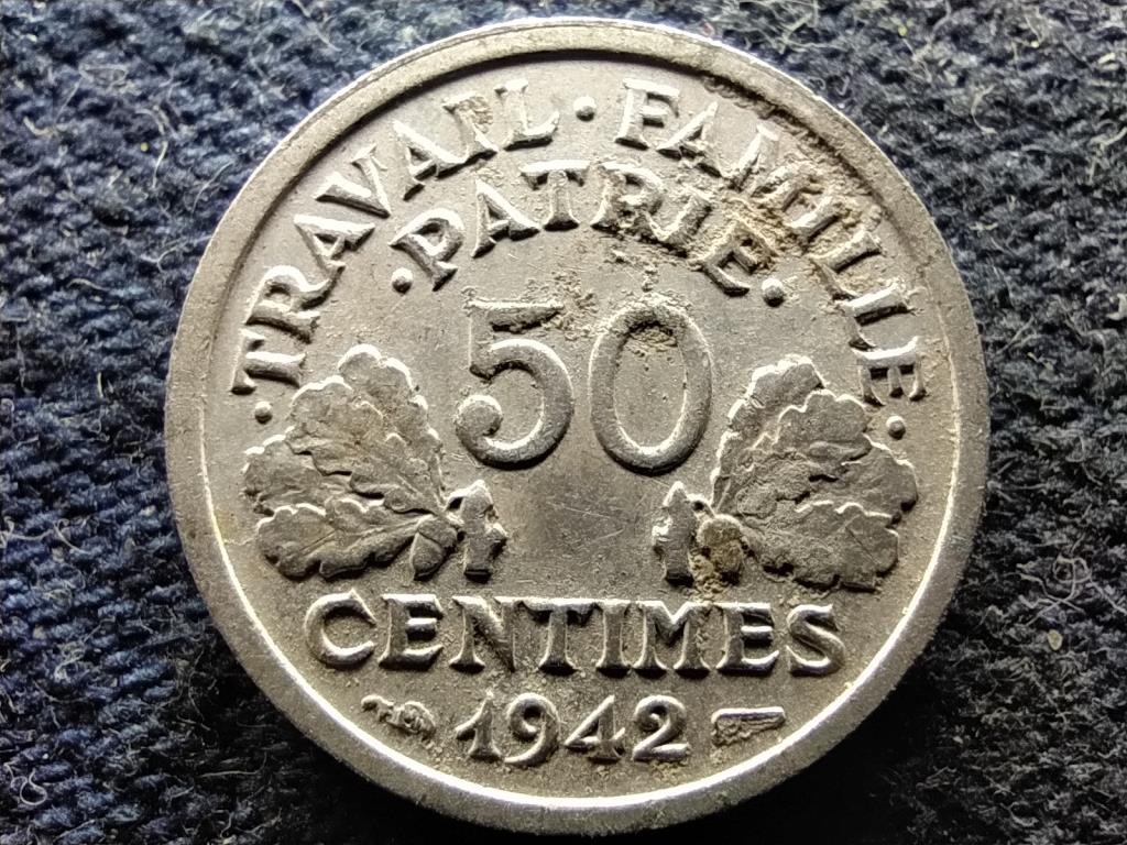 Franciaország Vichy Állam (1940-1944) 50 Centimes 1942 