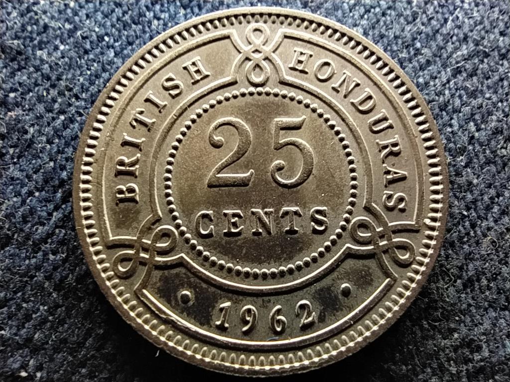 Honduras Brit Honduras kolónia 25 cent 1962