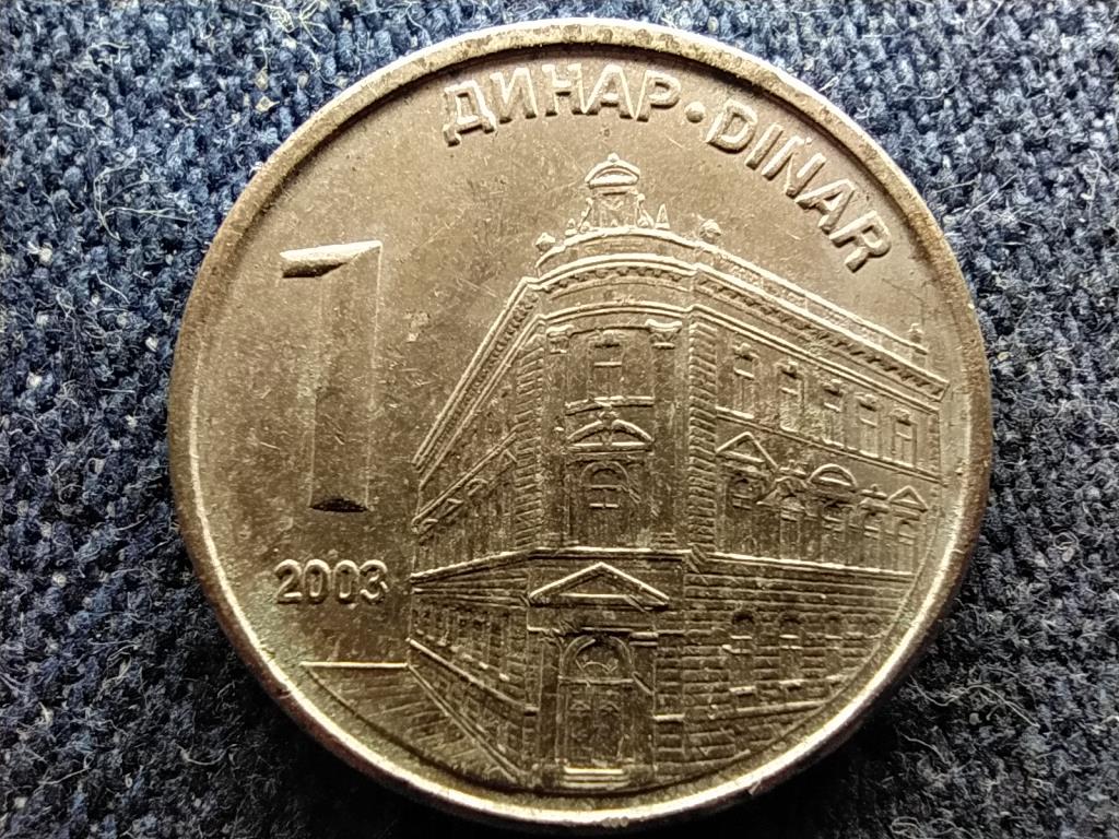 Szerbia Nemzeti Bank 1 dínár 2003 