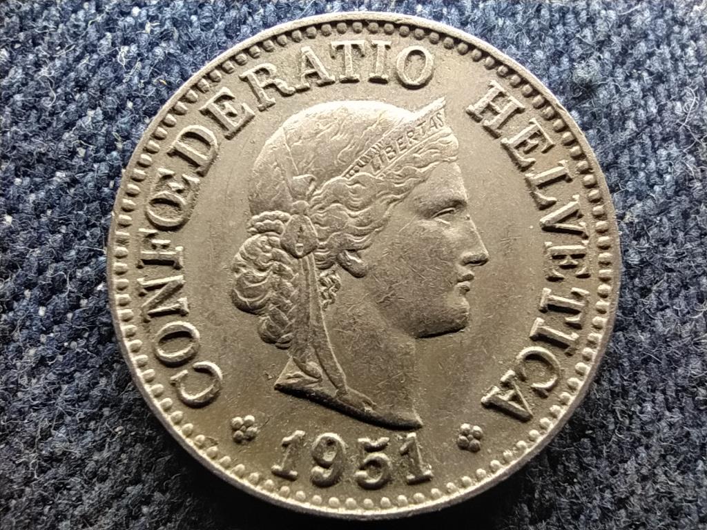 Svájc 10 Rappen 1951 B 