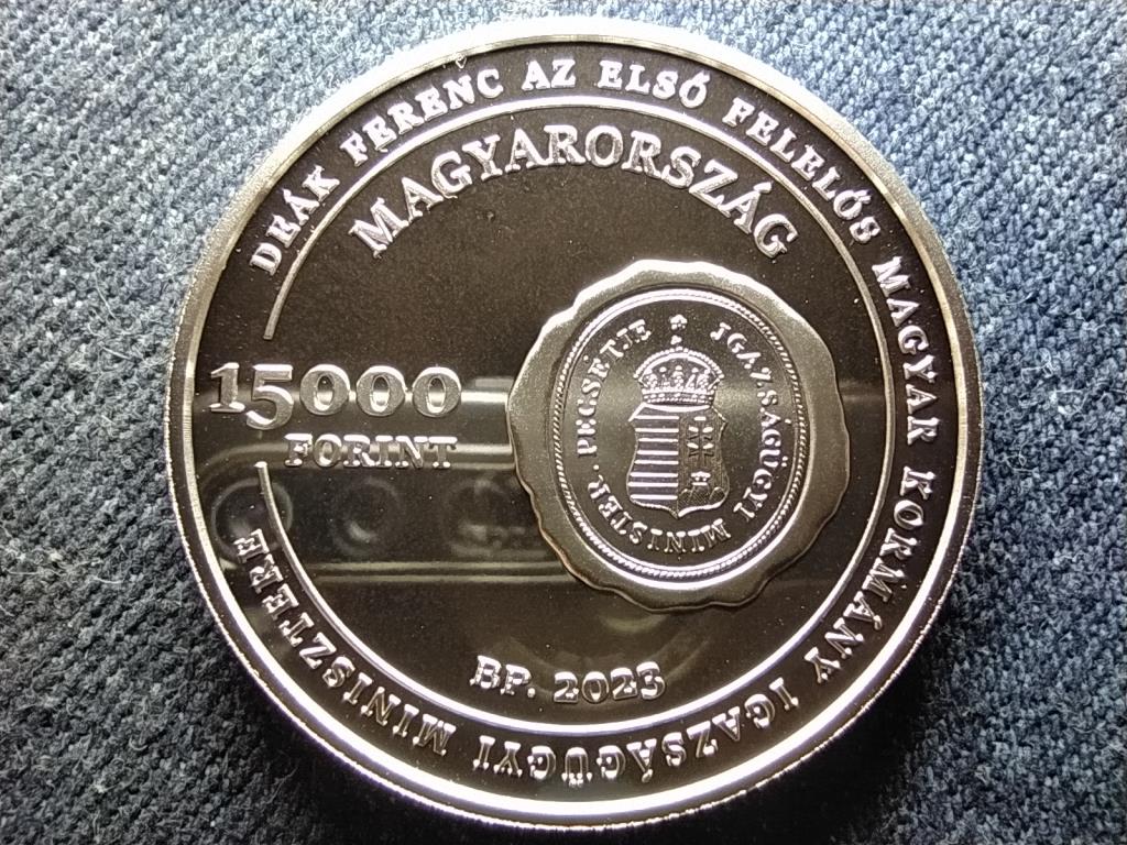 Magyarország Deák Ferenc .925 Ezüst 15000 Forint 2023 BP PP