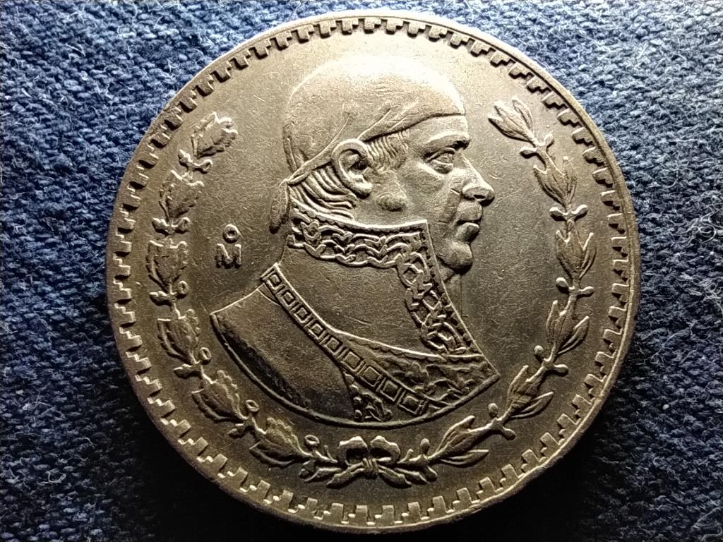 Mexikó Jose Morelos .100 ezüst 1 Pezó 1961 Mo