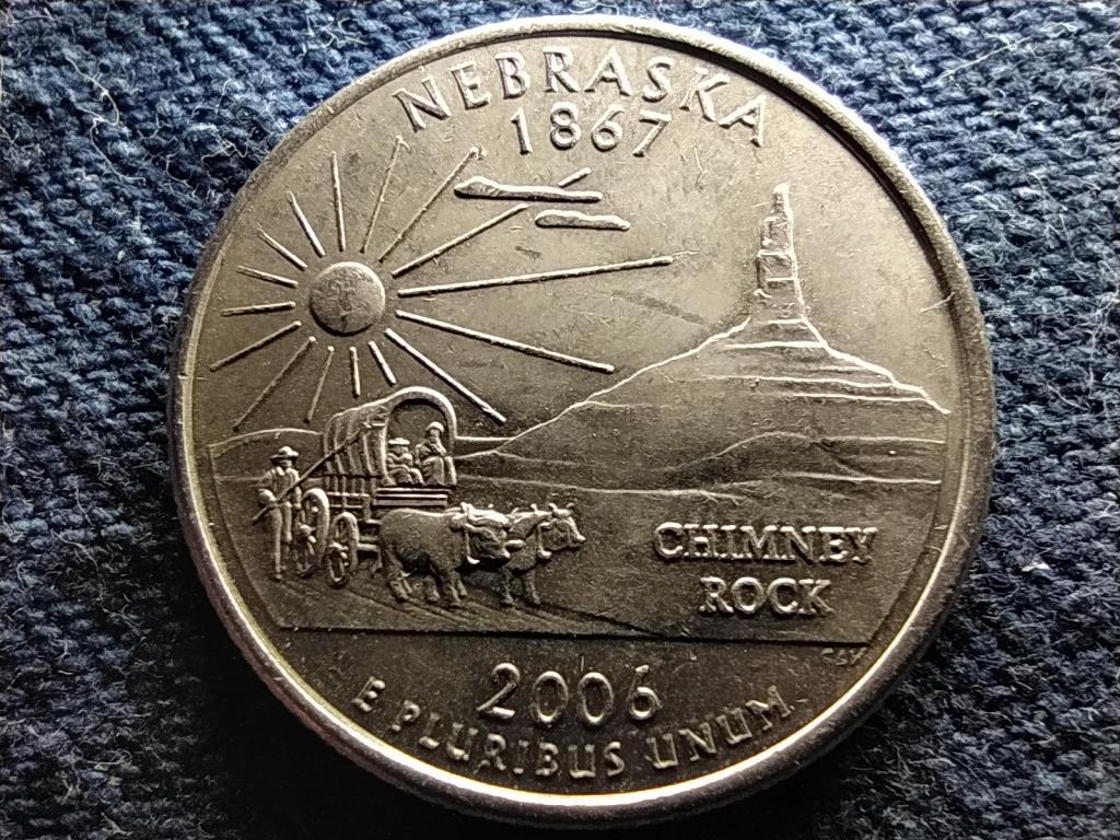 USA 50 State Quarters Nebraska 1/4 Dollár 2006 P
