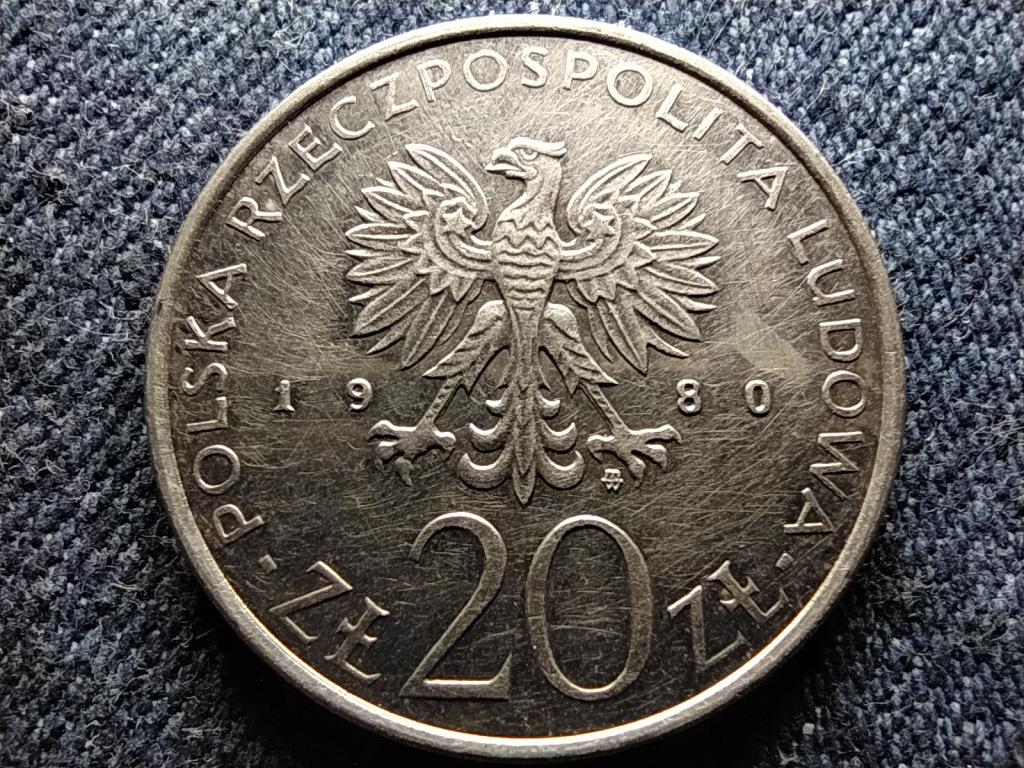 Lengyelország Moszkvai Olimpia 1980 20 Zloty 1980 MW