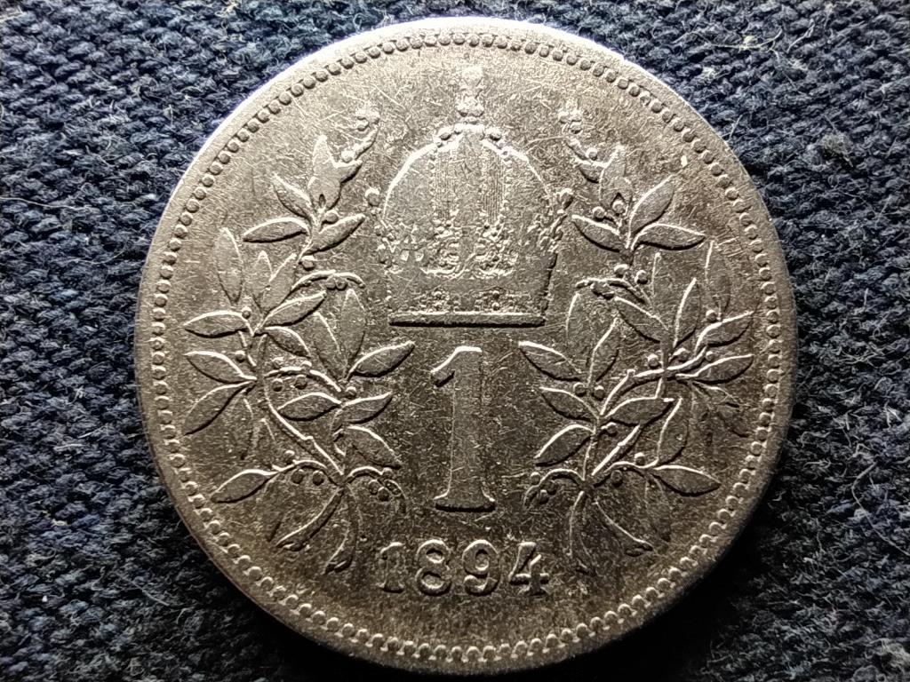 Ausztria Ferenc József Osztrák-Magyar .835 ezüst 1 Korona 1894