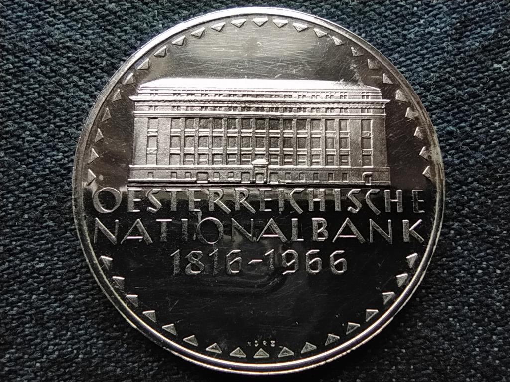 Ausztria A Nemzeti Bank 150. évfordulója .900 ezüst 50 Schilling 1966 PP
