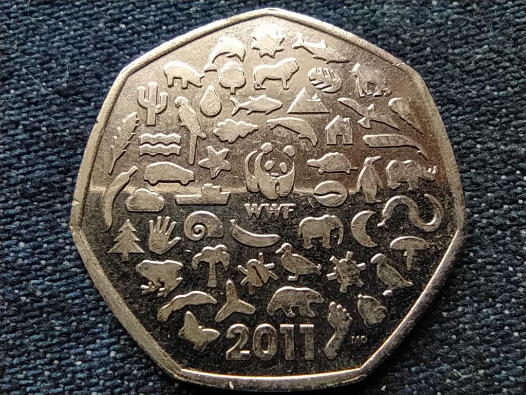Anglia Világ Vadvédelmi Alap 50 Penny 2011