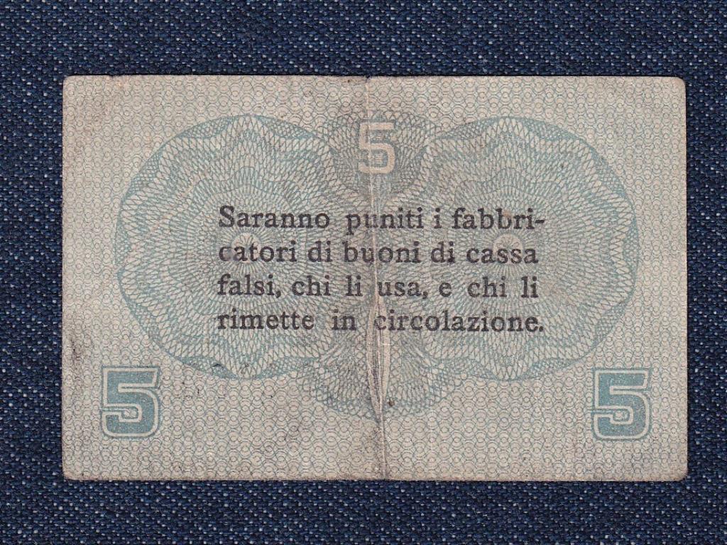 Olaszország 5 Centesimi bankjegy 1918
