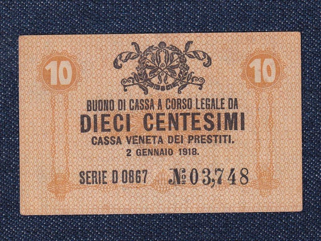 Olaszország 10 Centesimi bankjegy 1918