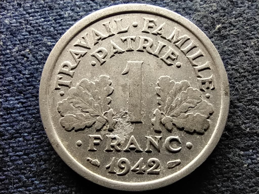 Franciaország Vichy Állam (1940-1944) 1 frank 1942