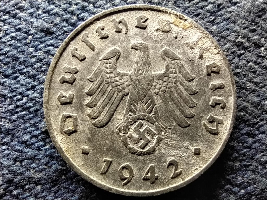 Németország Horogkeresztes 1 birodalmi pfennig 1942 B
