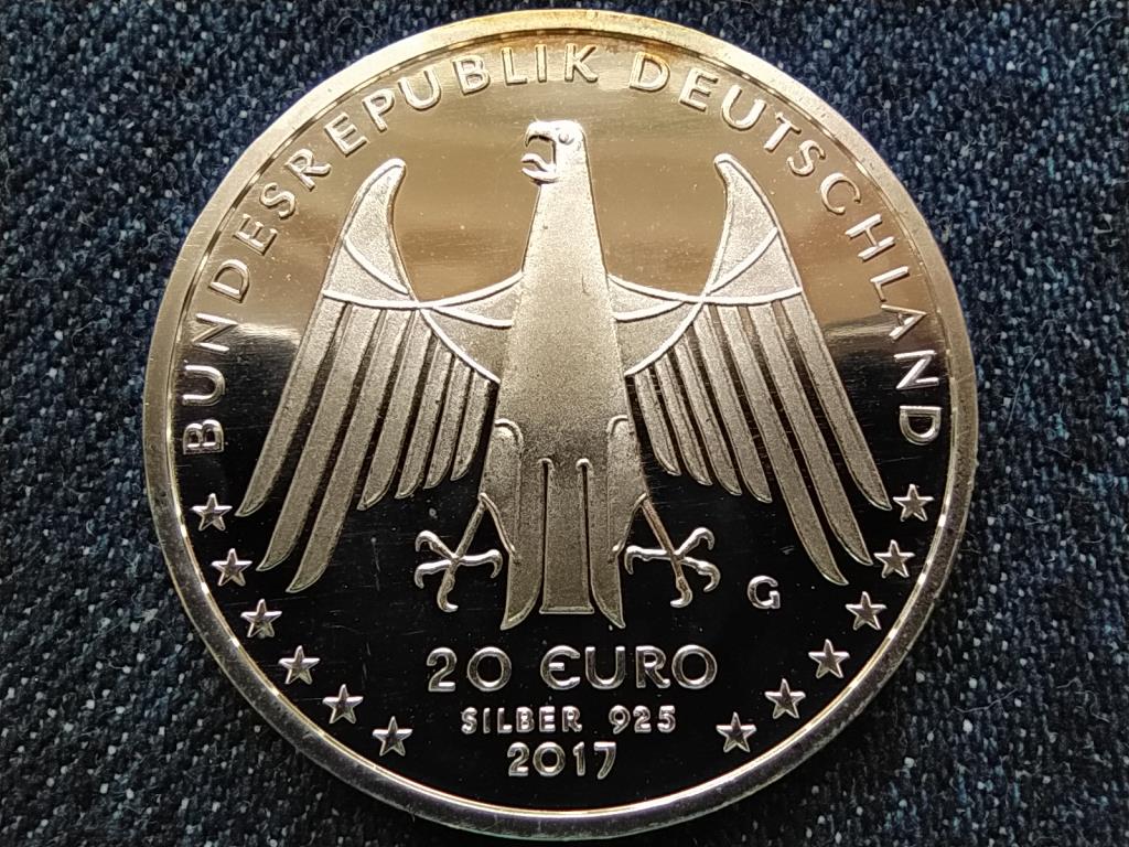 Németország Futógép Karl Draistól .925 Ezüst 20 Euro 2017 PP