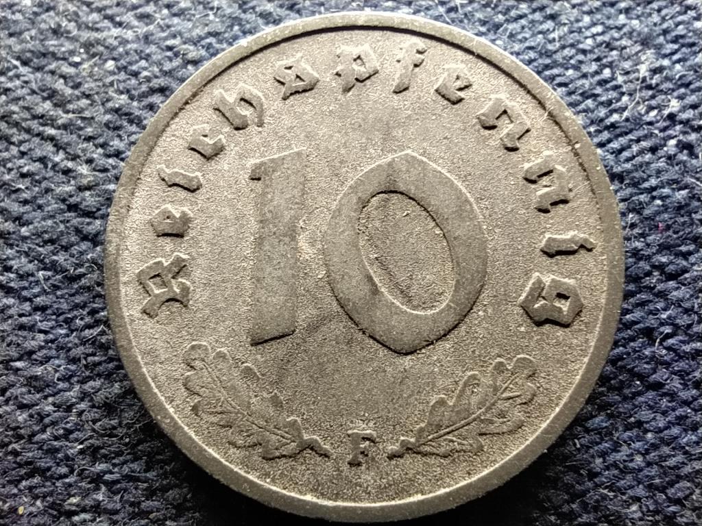 Németország Horogkeresztes 10 birodalmi pfennig 1941 F