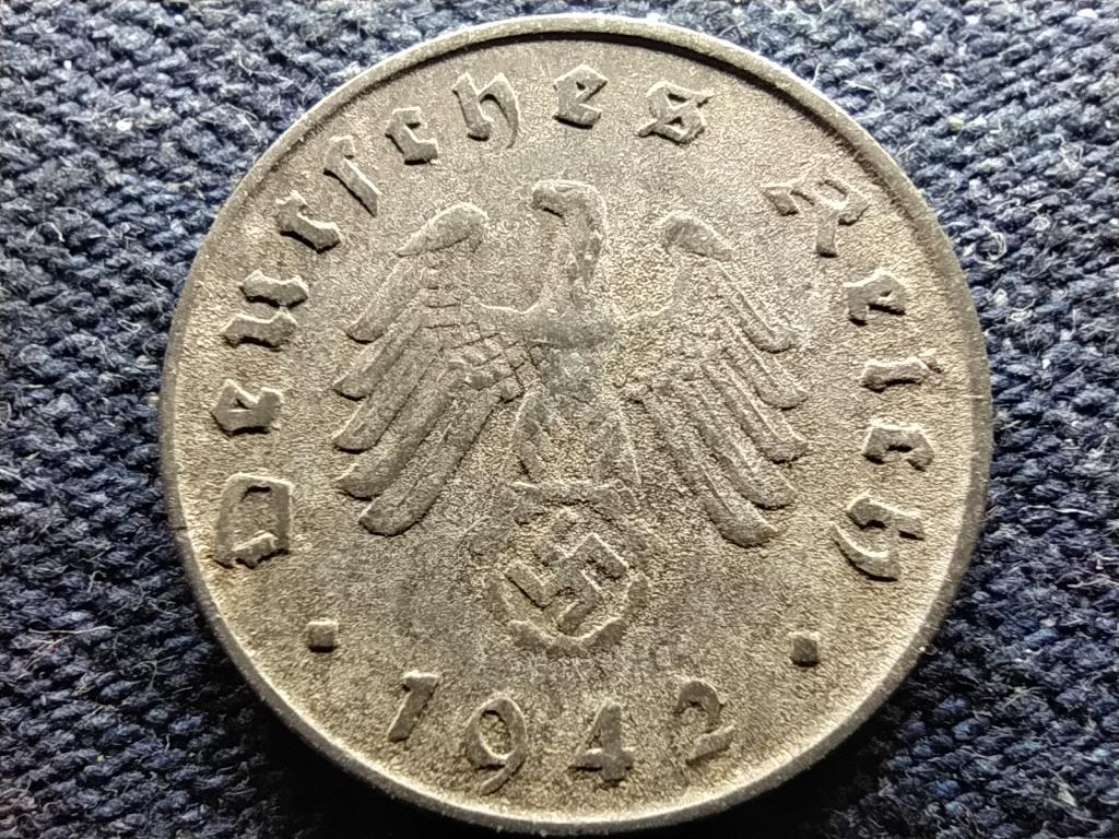 Németország Horogkeresztes 10 birodalmi pfennig 1942 E