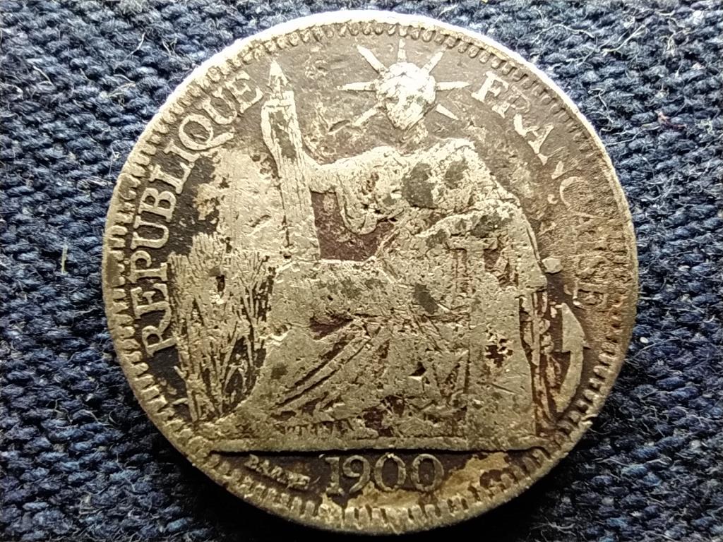 Franciaország Indokína .835 Ezüst 10 Centimes 1900 A