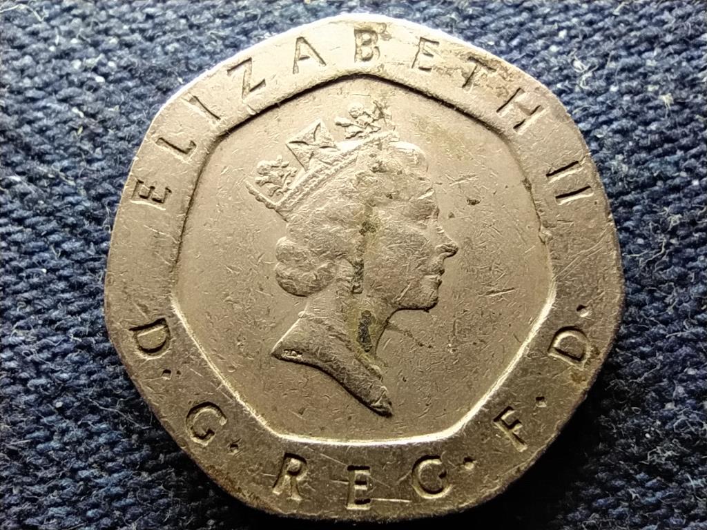 Anglia II. Erzsébet (1952-2022) 20 Penny 1989