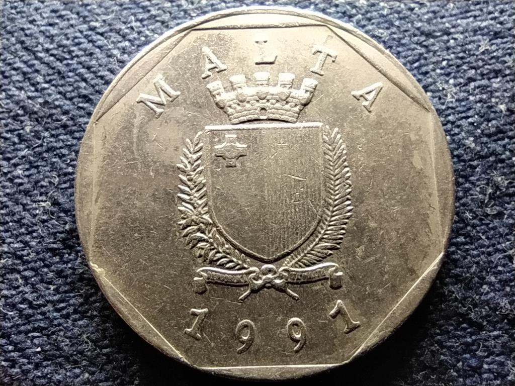 Málta Tulliera 50 cent 1991