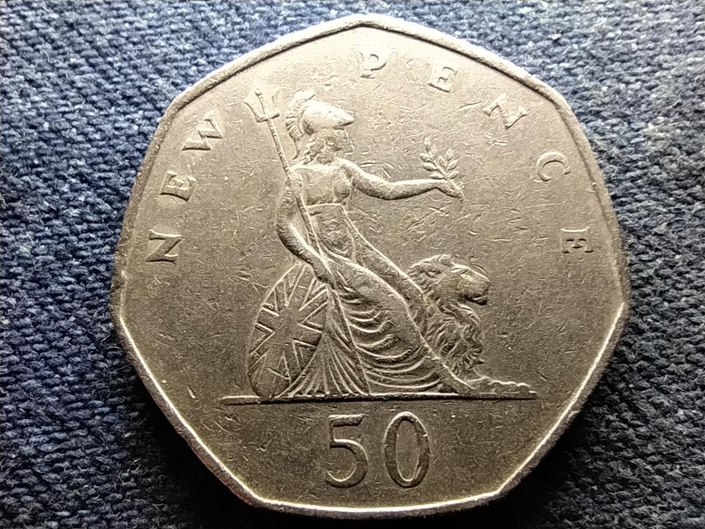 Anglia II. Erzsébet (1952-) 50 Új Penny 1969