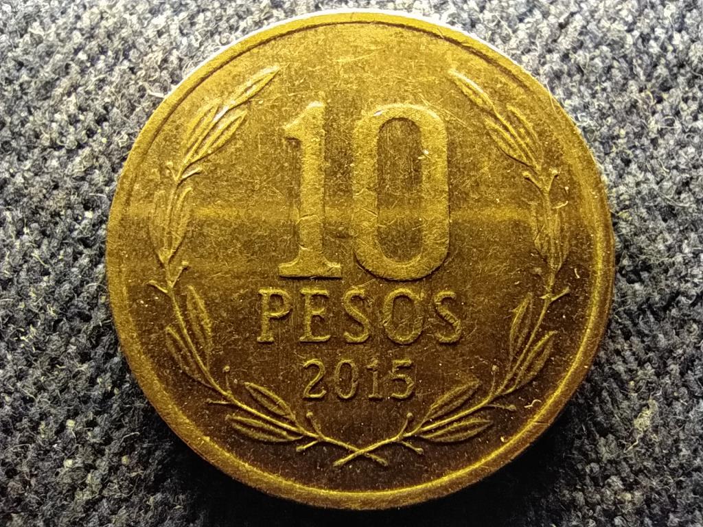 Chile Köztársaság (1818-0) 10 Peso 2015 So