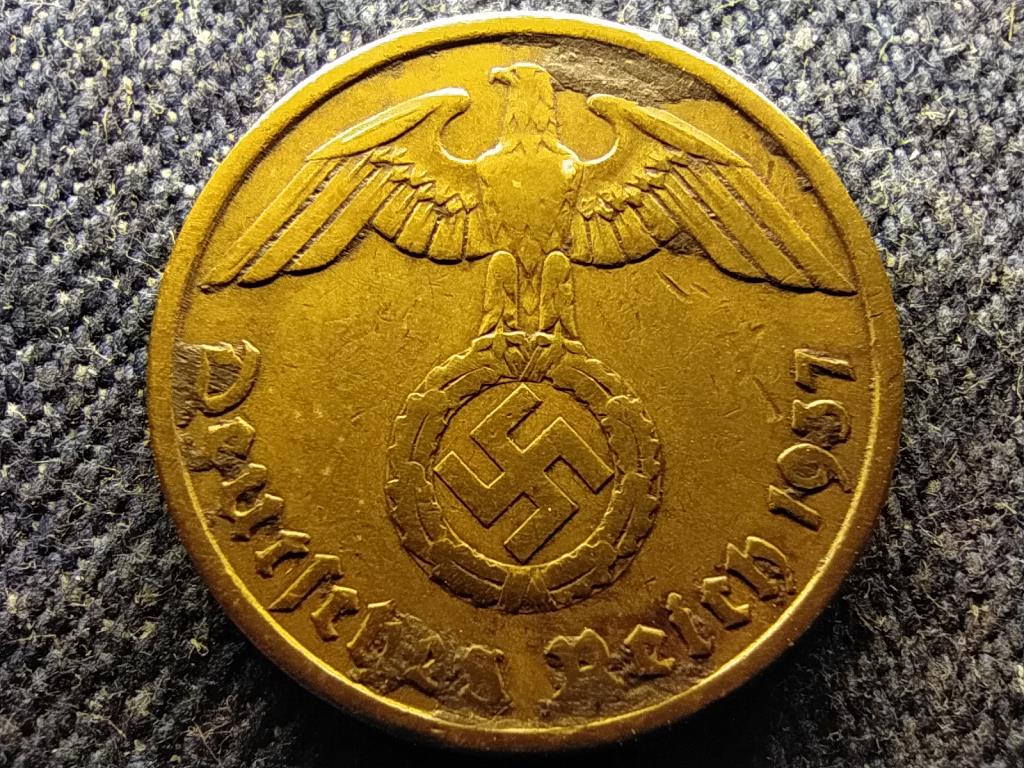 Németország Horogkeresztes 10 birodalmi pfennig 1937 A