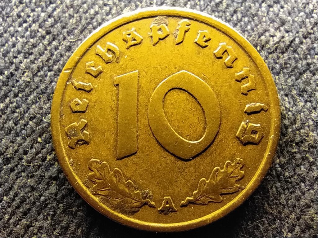 Németország Horogkeresztes 10 birodalmi pfennig 1937 A