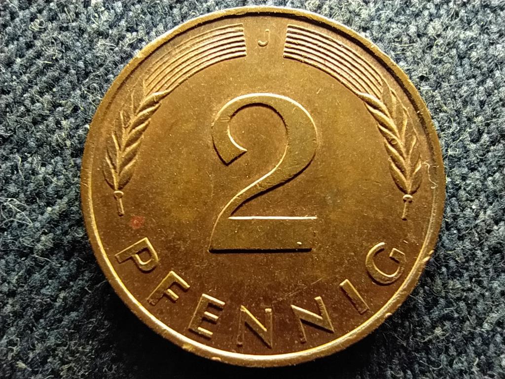 Németország 2 Pfennig 1995 J