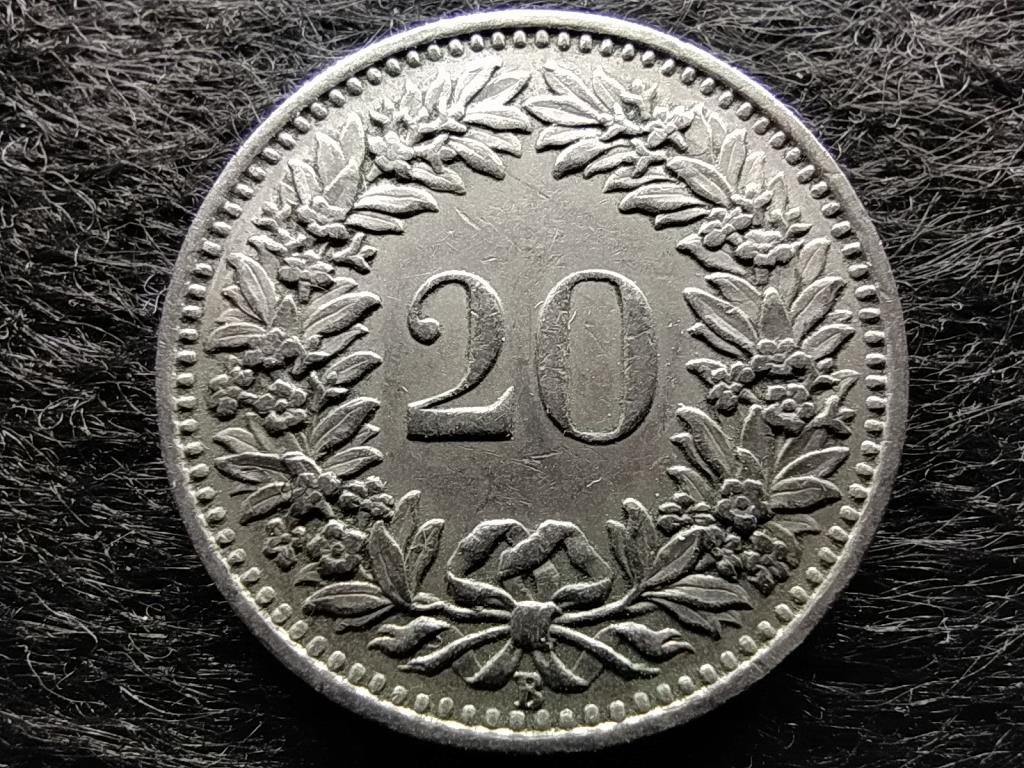 Svájc 20 Rappen 1952 B