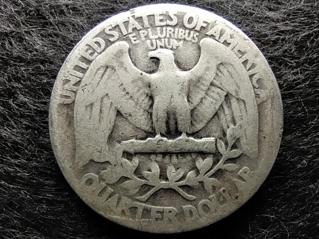 USA Washington silver quarter dollar .900 ezüst 0.25 Dollár 1942