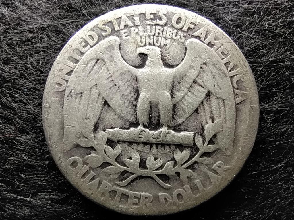 USA Washington silver quarter dollar .900 ezüst 0.25 Dollár 1944
