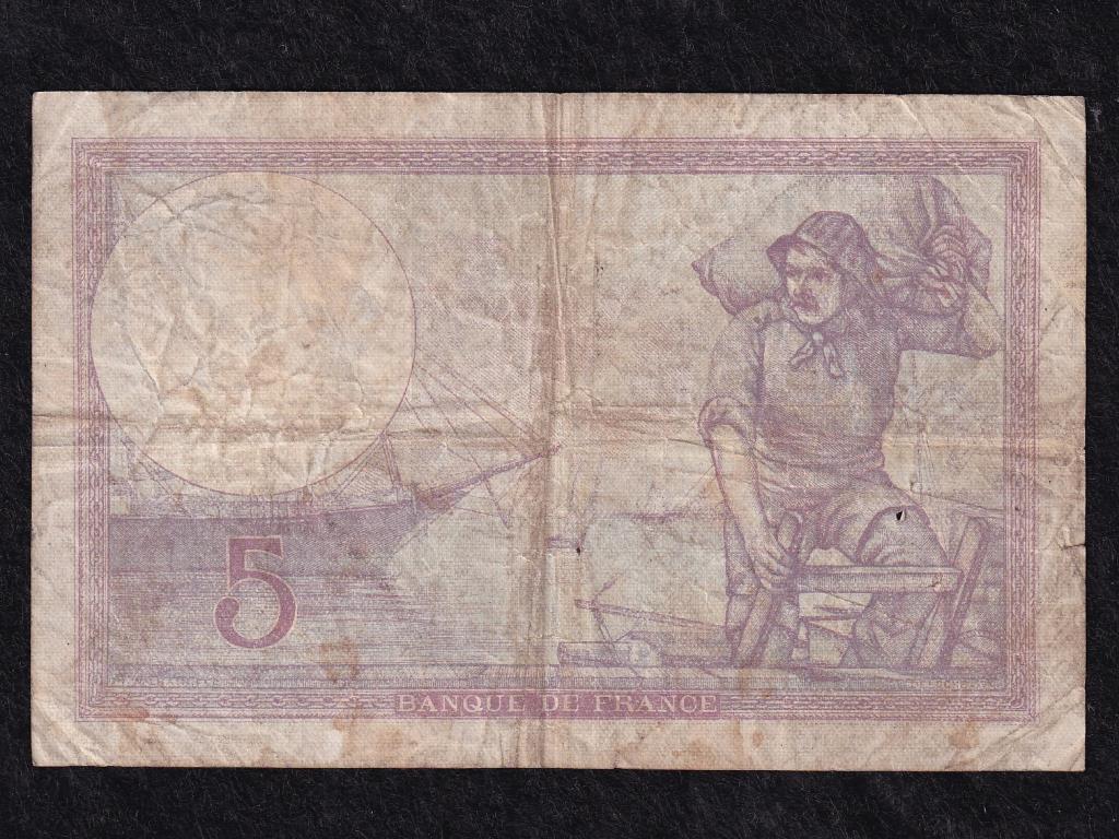 Franciaország 5 frank bankjegy 1933