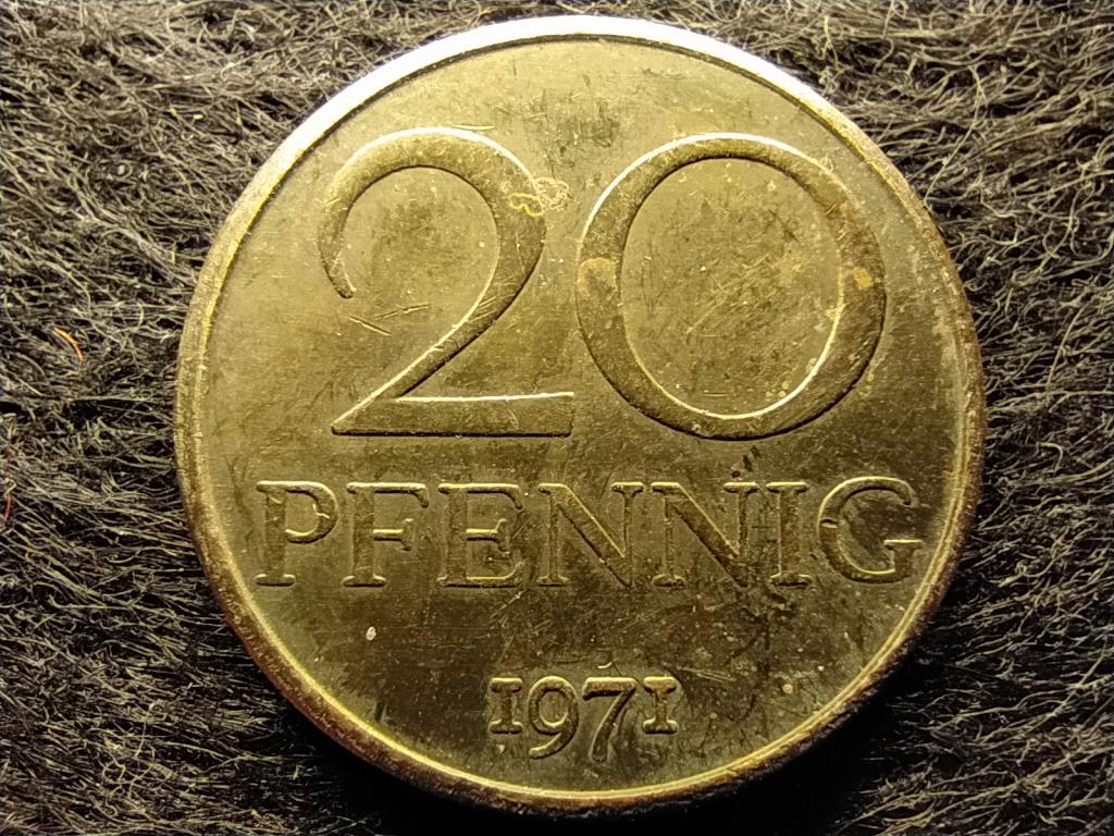 Németország NDK (1949-1990) 20 Pfennig 1971