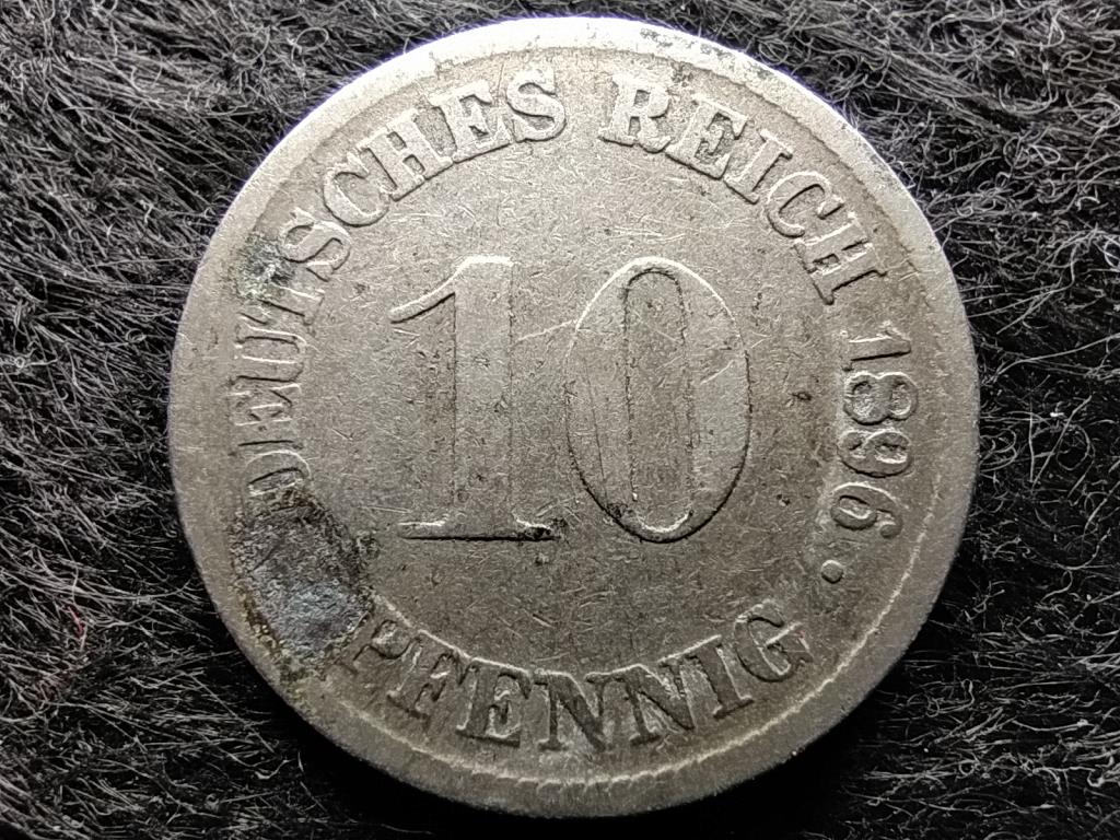 Németország Második Birodalom II. Vilmos (1888-1918) 10 Pfennig 1896 D