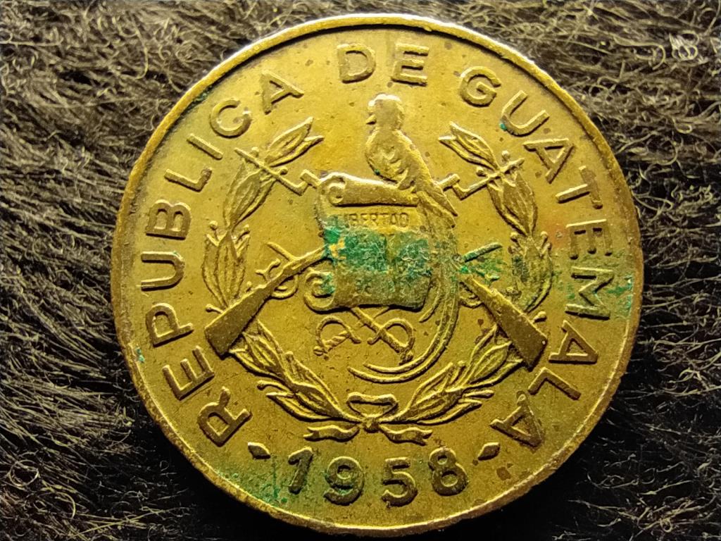 Guatemala Fray Bartolome de las Casas 1 Centavo 1958