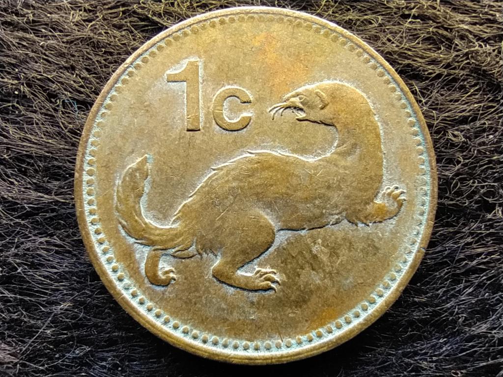 Málta menyét 1 cent 1991