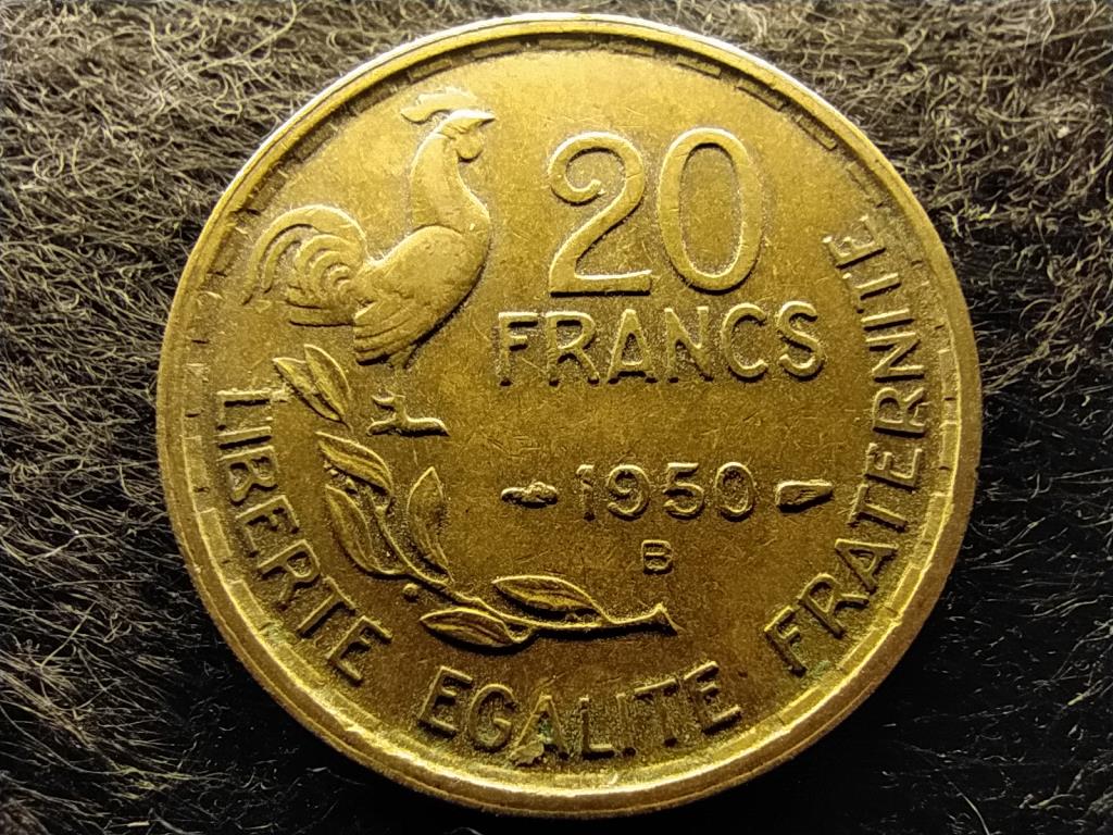 Franciaország Negyedik Köztársaság (1945-1958) 20 frank 1950 B