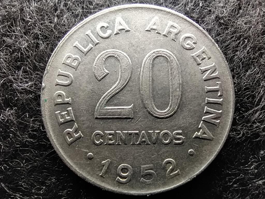 Argentína José de San Martin 20 Centavo 1952