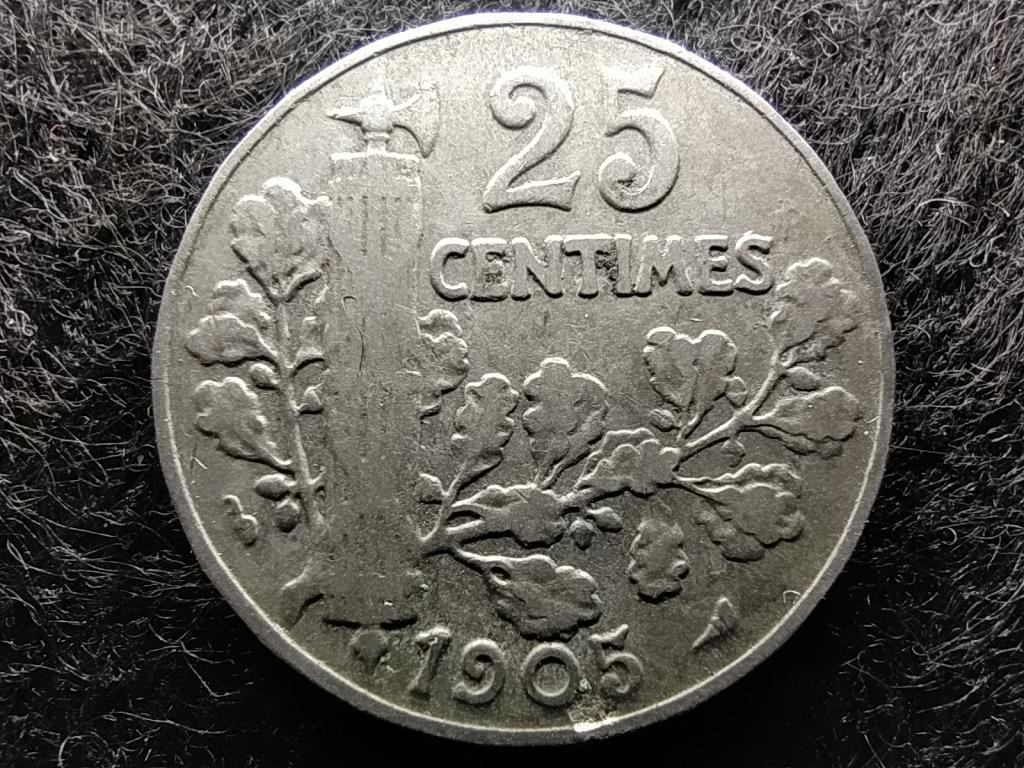 Franciaország Harmadik Köztársaság 25 Centimes 1905