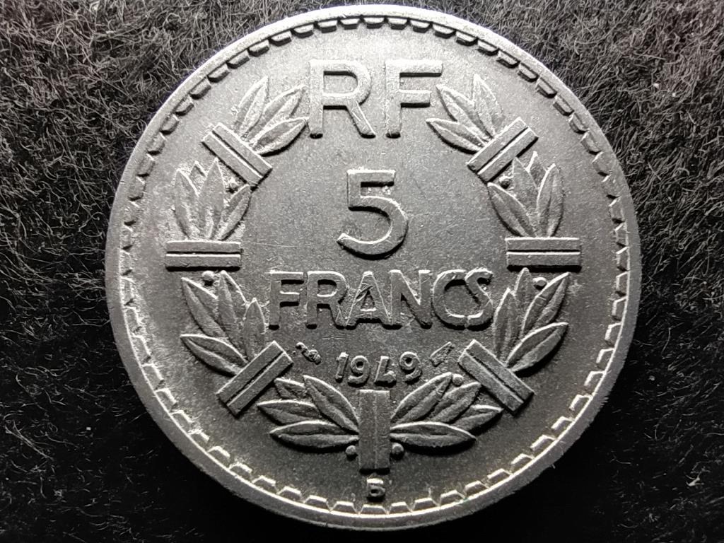 Franciaország Negyedik Köztársaság (1945-1958) 5 frank 1949 B