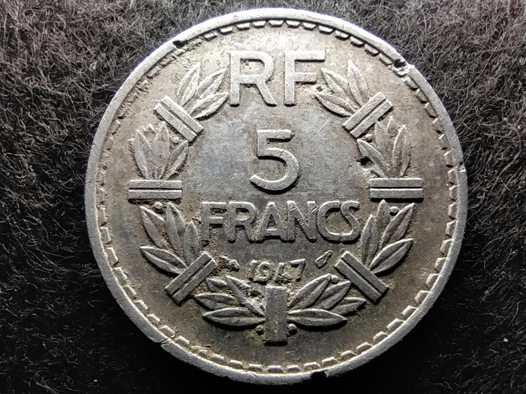 Franciaország Negyedik Köztársaság (1945-1958) 5 frank 1947