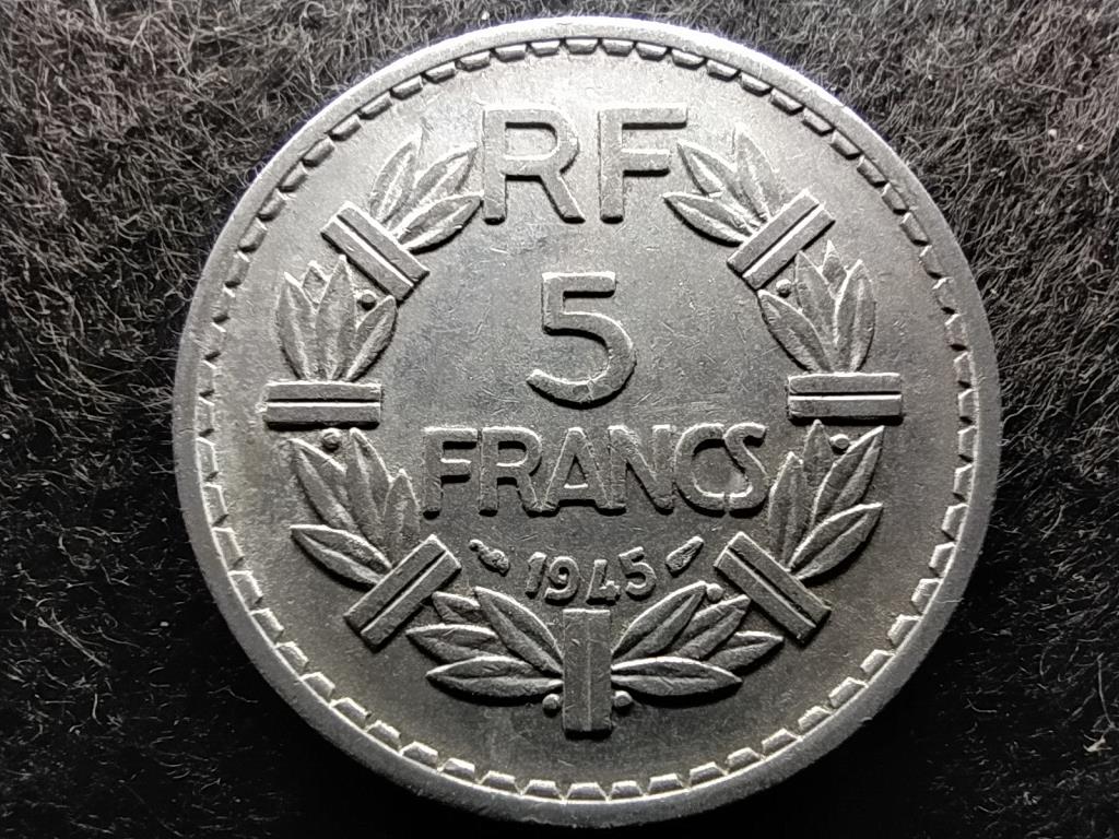 Franciaország Negyedik Köztársaság (1945-1958) 5 frank 1945