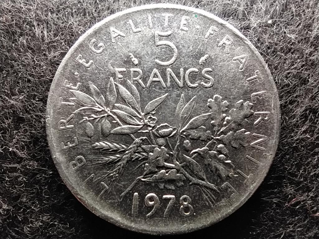 Franciaország 5 frank 1978