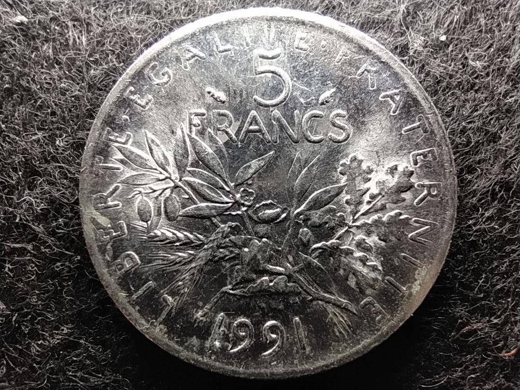 Franciaország 5 frank 1991