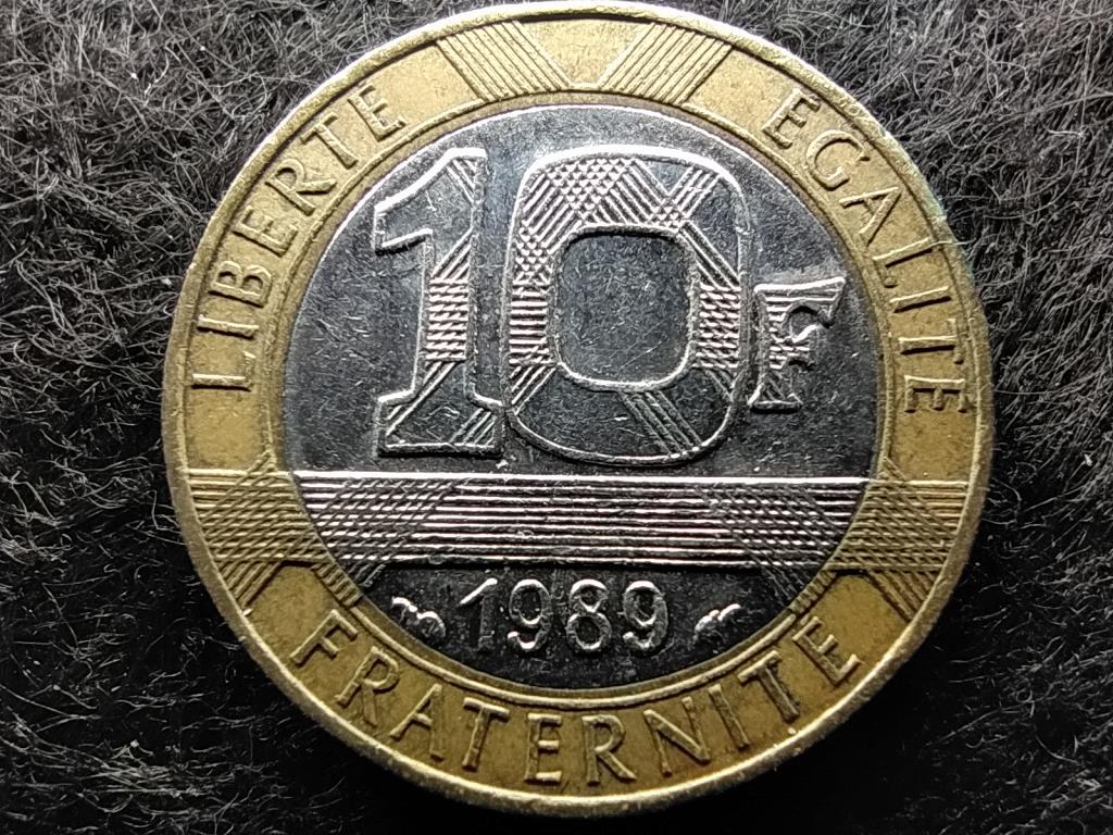 Franciaország 10 frank 1989
